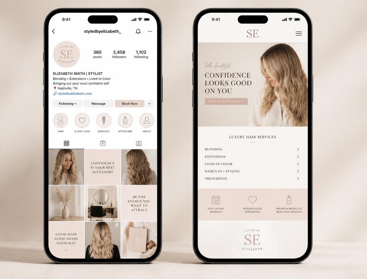 Stylist site + Instagram website build